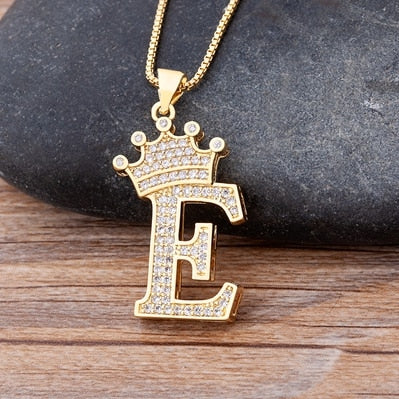 Royal letter necklace Boujee Stones