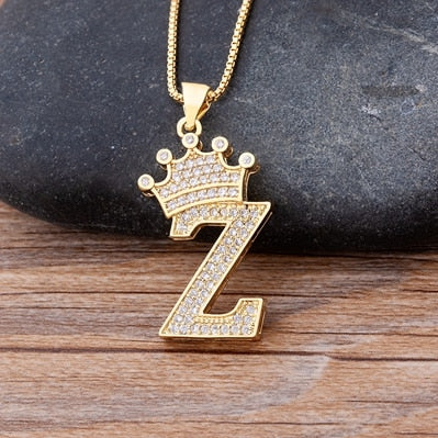Royal letter necklace Boujee Stones