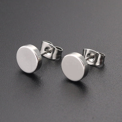 3 Colour titanium steel stud earrings Boujee Stones